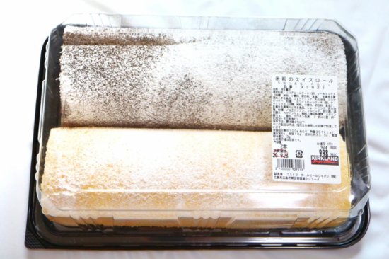 コストコで購入した米粉のスイスロール