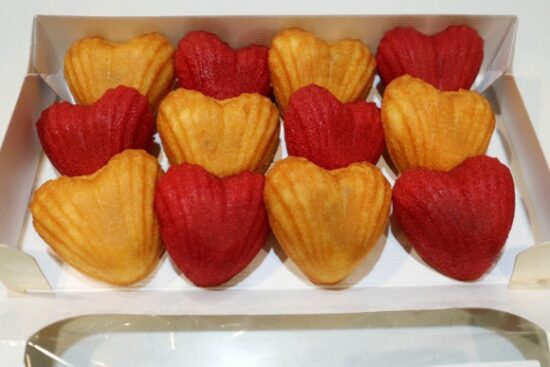 ハートマドレーヌあけたところ