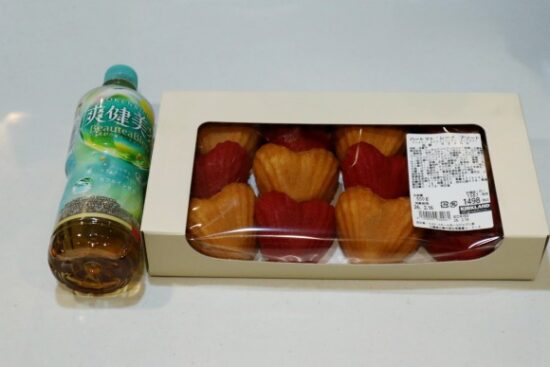 ハートマドレーヌアソートの大きさ